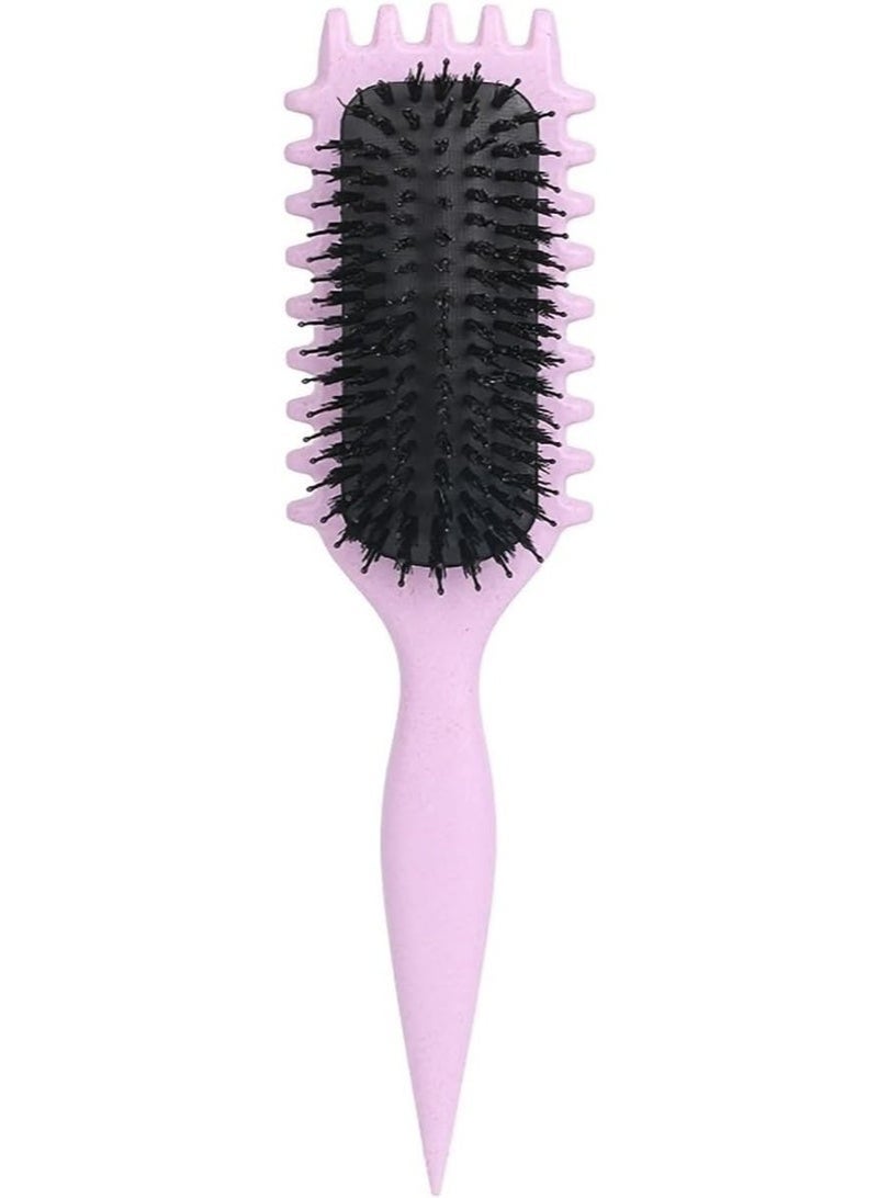 Curly Hair Brush Styling, Wet & Dry Detangler Hair Brush, The Essential Tool For Shaping & Styling Your Curls Multicolor - Image 3